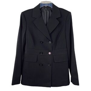 Rafaella Black Long Sleeve Blazer Coat Jacket Women's Sz 10